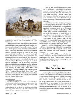Part II: The Constitution