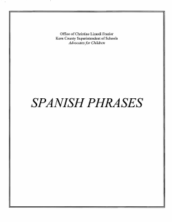 spanish phrases - Kern County Superintendent of Schools