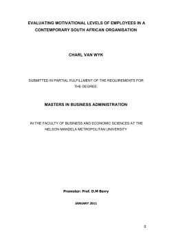 evaluating motivational levels of employees in a