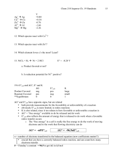 Ch 19 Handouts