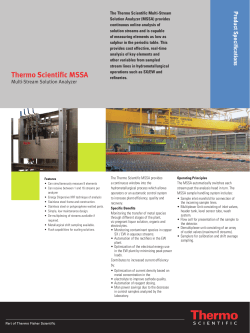 Thermo Scientific MSSA - Thermo Fisher Scientific