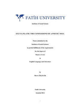SYLVIA PLATH: THE CONFESSIONS OF A POETIC SOUL