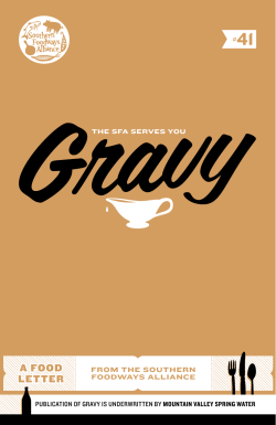 GRAVy - Southern Foodways Alliance