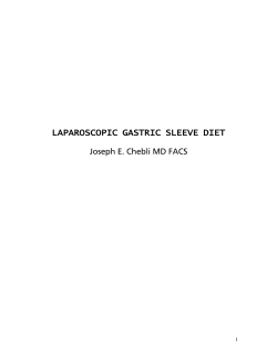laparoscopic gastric sleeve diet - Venice Metabolic and Bariatric