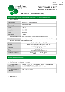 Chloroform (Trichloromethane)