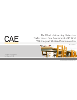 The Effect of Attaching Stakes to a Performance