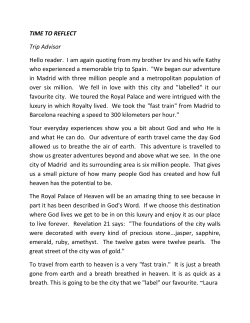 TIME TO REFLECT Trip Advisor Hello reader. I am again quoting