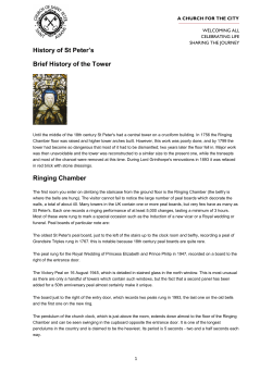 History of St Peter`s
