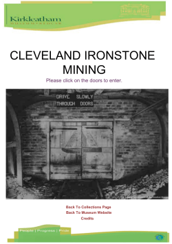 cleveland ironstone mining - Redcar and Cleveland Council