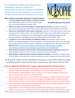 Over 14,000 North Carolinians die each year due to complications