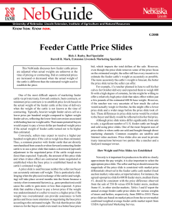 Feeder Cattle Price Slides - University of Nebraska&ndash;Lincoln