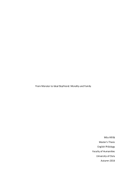 From Monster to Ideal Boyfriend: Morality and Family Miia