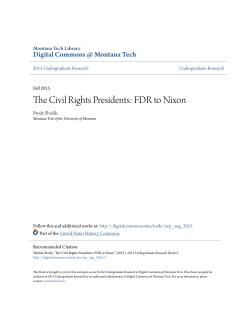 The Civil Rights Presidents: FDR to Nixon