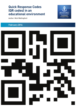 Quick Response Codes (QR codes) in an educational environment