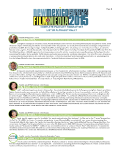 Jody Black, Talent Agent - the New Mexico Film Office