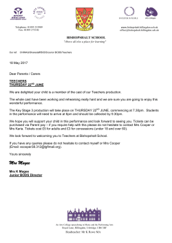 Mrs Magee - Bishopshalt School