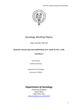 Paper - Department of Sociology