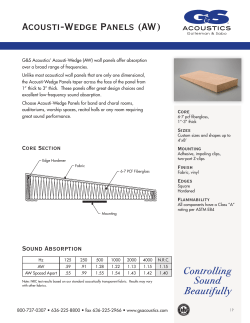 Acousti-Wedge Panels (AW)