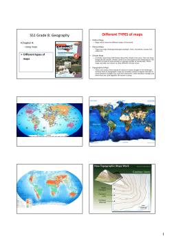 SS1 Grade 8: Geography Different TYPES of maps