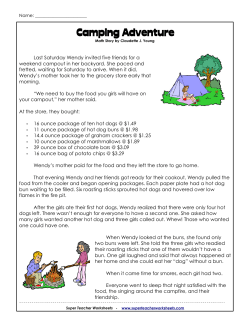 Camping Adventure - Super Teacher Worksheets