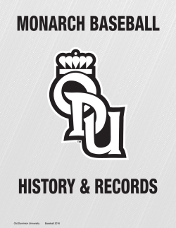 Old Dominion University Baseball 2016