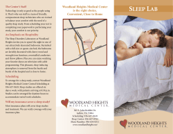 sleep lab - Woodland Heights Medical Center