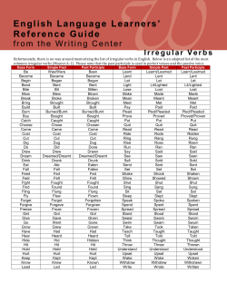 English Language Learners` Reference Guide