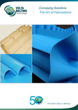 Fabrications - Volta Belting