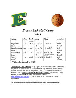Everest Basketball Camp 2016