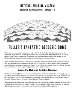 Fuller`s FaNtastic geodesic doMe