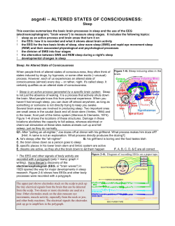 asgn4i -- ALTERED STATES OF CONSCIOUSNESS:Sleep