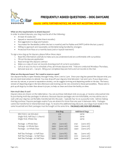 FAQ / PDF - Blue Collar Dog House
