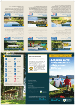 10 Great Rotorua campsites brochure: Lakeside camp and