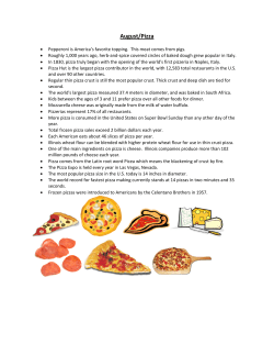 August/Pizza - Illinois Ag in the Classroom