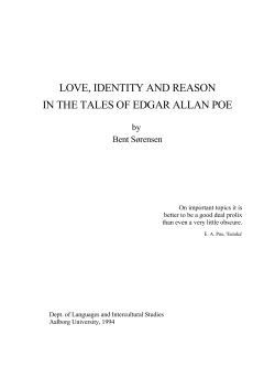 love, identity and reason in the tales of edgar allan poe