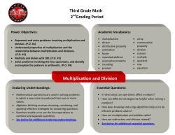 Multiplication and Division