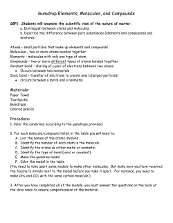 Gumdrop Elements, Molecules, and Compounds