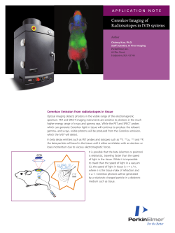 Cerenkov Imaging of Radioisotopes in IVIS Systems