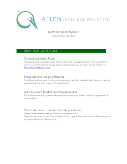 Teen-New Patient Forms - Allen Natural Medicine