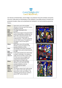 Our Director of Stained Glass, L&eacute;onie Seliger, has picked her