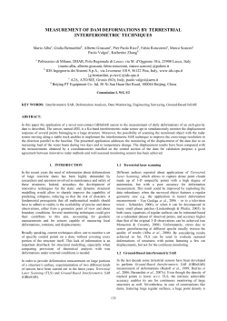 measurement of dam deformations