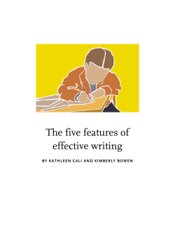 The five features of effective writing
