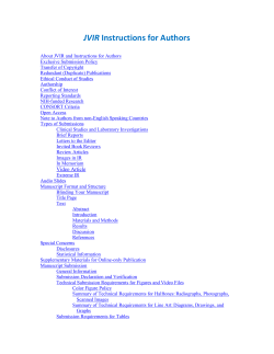 JVIR Instructions for Authors