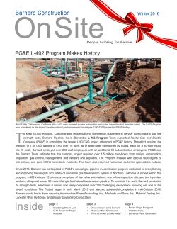 OnSite Winter 2016 - Barnard Construction Company, Inc.