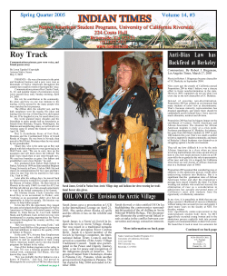 Spring 2005 - Native American Student Programs