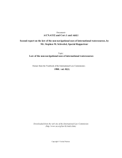 Second report on the law of the non