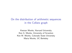 On the distribution of arithmetic sequences in the Collatz graph