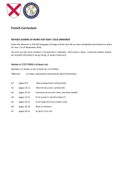 French Curriculum