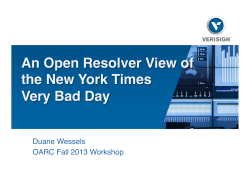 An Open Resolver view of the New York Time