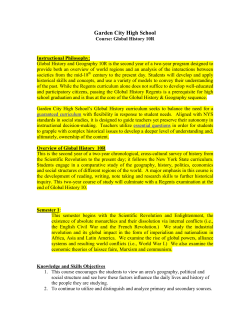 10th Grade Global History R - Garden City Public Schools